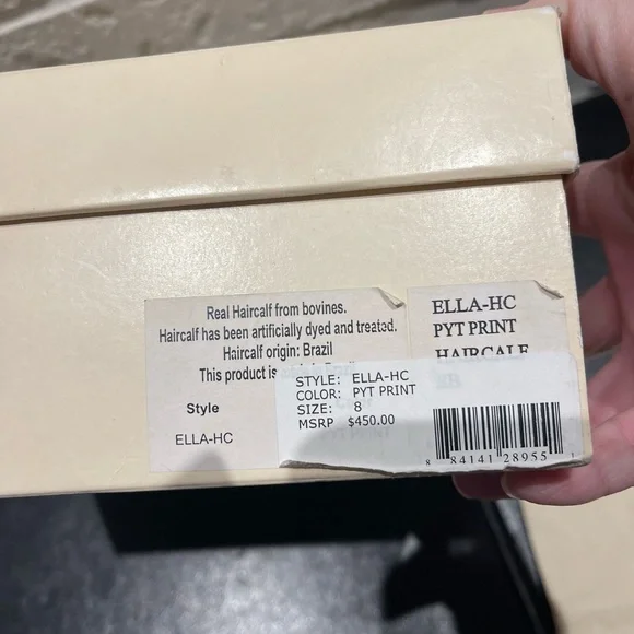 NEW Loeffler Randall Calf Hair Ankle Boots 8 - Picture 15 of 16